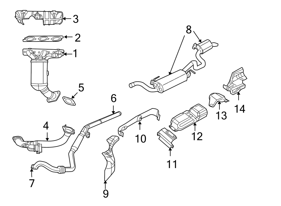 3EXHAUST SYSTEM. EXHAUST COMPONENTS. MANIFOLD.https://images.simplepart.com/images/parts/motor/fullsize/9295305.png