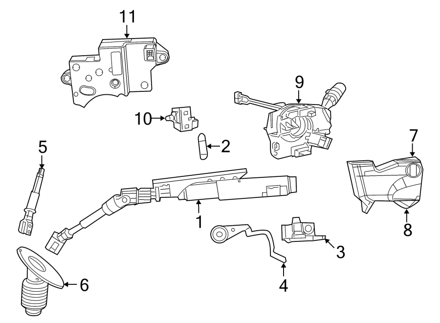 8SHROUD. STEERING COLUMN ASSEMBLY. SWITCHES & LEVERS.https://images.simplepart.com/images/parts/motor/fullsize/9295365.png