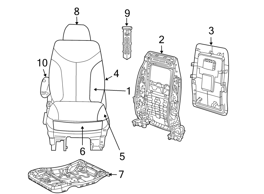 6SEATS & TRACKS. FRONT SEAT COMPONENTS.https://images.simplepart.com/images/parts/motor/fullsize/9295490.png