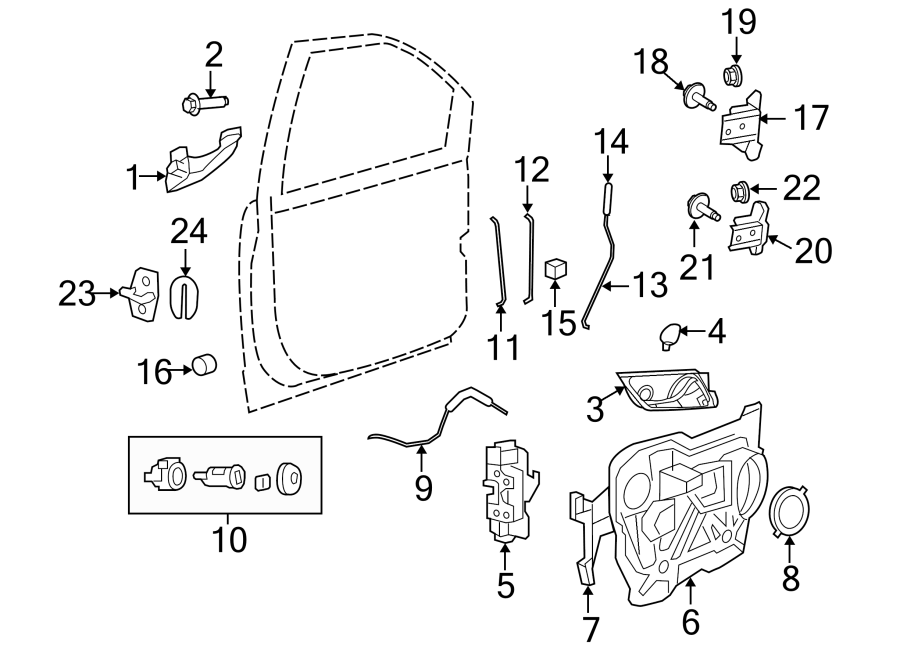 1FRONT DOOR. LOCK & HARDWARE.https://images.simplepart.com/images/parts/motor/fullsize/9295670.png