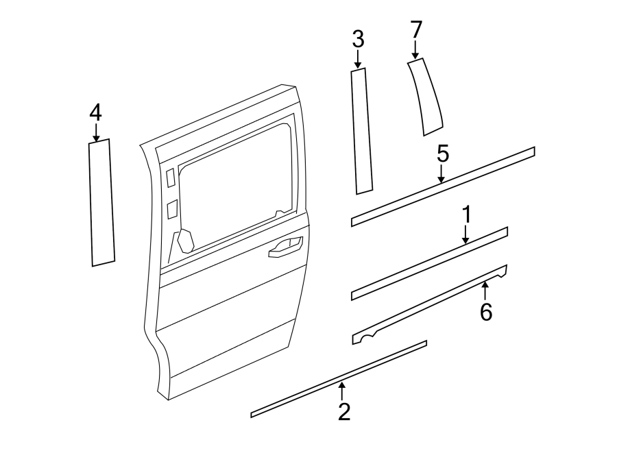 5SIDE LOADING DOOR. EXTERIOR TRIM.https://images.simplepart.com/images/parts/motor/fullsize/9295685.png