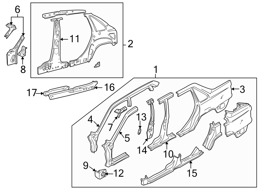 17Pillars. Rocker & floor.https://images.simplepart.com/images/parts/motor/fullsize/9711440.png