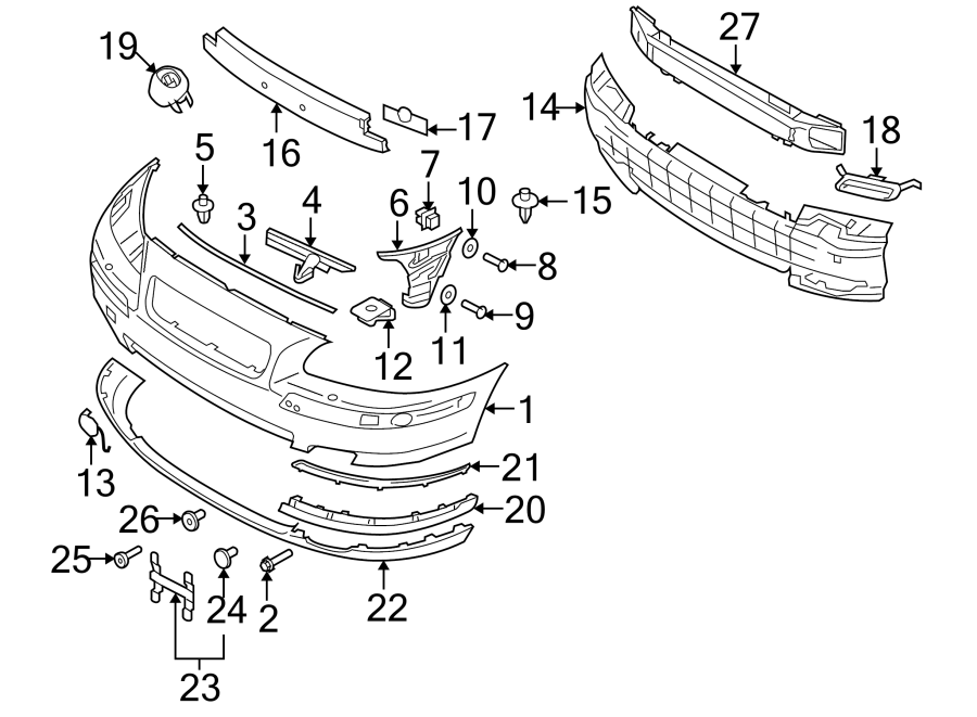 2FRONT BUMPER & GRILLE. BUMPER & COMPONENTS.https://images.simplepart.com/images/parts/motor/fullsize/9712023.png