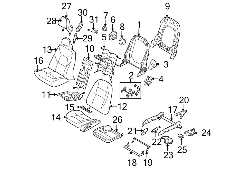 3Seats & tracks. Front seat components.https://images.simplepart.com/images/parts/motor/fullsize/9712770.png