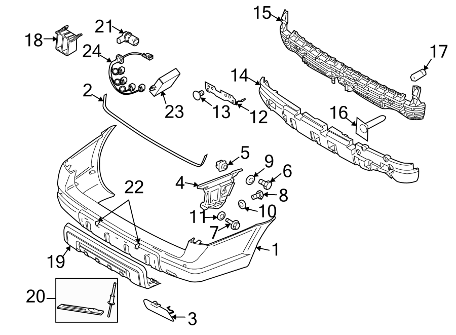 8REAR BUMPER. BUMPER & COMPONENTS.https://images.simplepart.com/images/parts/motor/fullsize/9712805.png