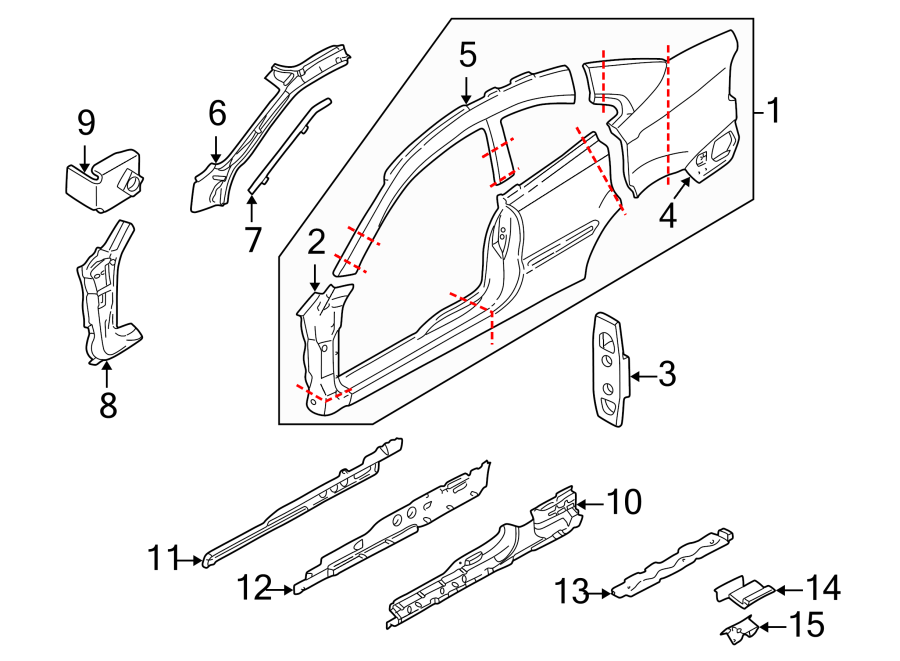 3PILLARS. ROCKER & FLOOR. HINGE PILLAR. ROCKER PANEL. UNISIDE.https://images.simplepart.com/images/parts/motor/fullsize/9713440.png