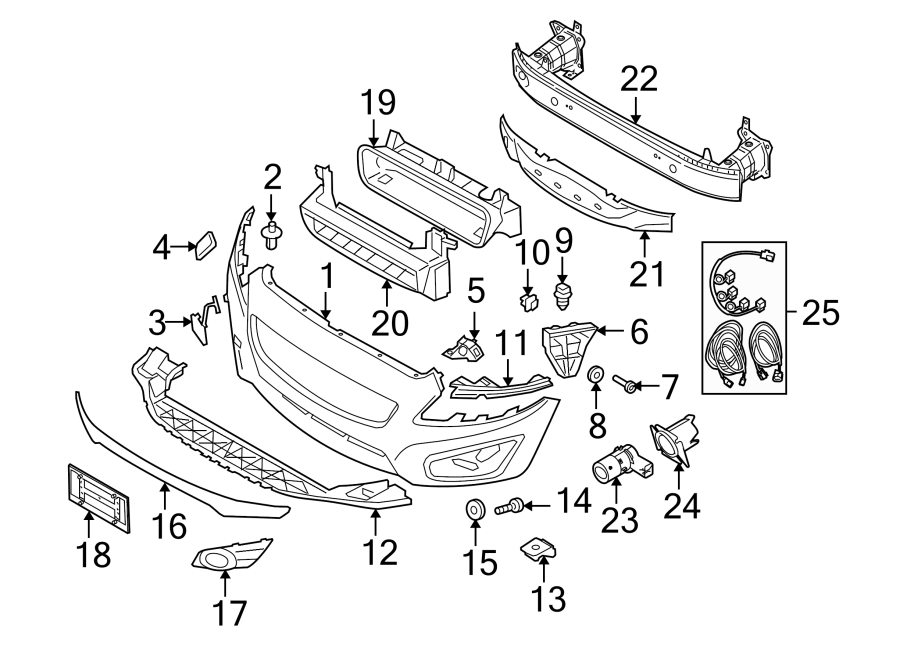 20FRONT BUMPER & GRILLE. BUMPER & COMPONENTS.https://images.simplepart.com/images/parts/motor/fullsize/9714007.png