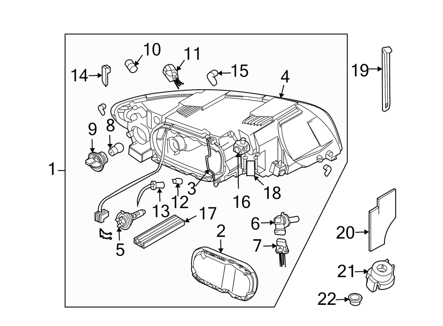 5FRONT LAMPS. HEADLAMP COMPONENTS.https://images.simplepart.com/images/parts/motor/fullsize/9714015.png