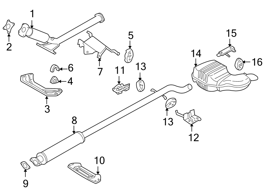 2Exhaust system. Information labels. Exhaust components.https://images.simplepart.com/images/parts/motor/fullsize/9715430.png