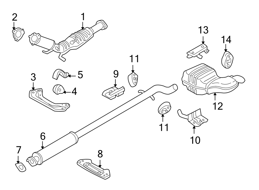 14EXHAUST SYSTEM. EXHAUST COMPONENTS.https://images.simplepart.com/images/parts/motor/fullsize/9715450.png