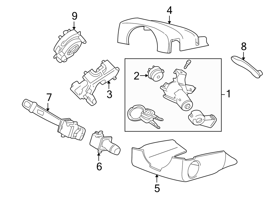 8STEERING COLUMN. SHROUD. SWITCHES & LEVERS.https://images.simplepart.com/images/parts/motor/fullsize/9715560.png