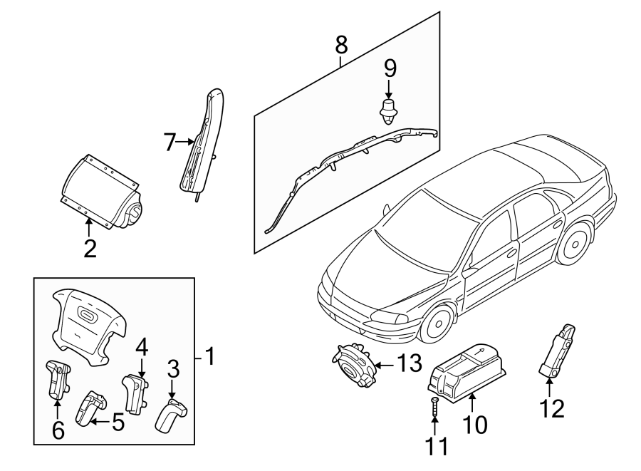 12RESTRAINT SYSTEMS. AIR BAG COMPONENTS.https://images.simplepart.com/images/parts/motor/fullsize/9715690.png