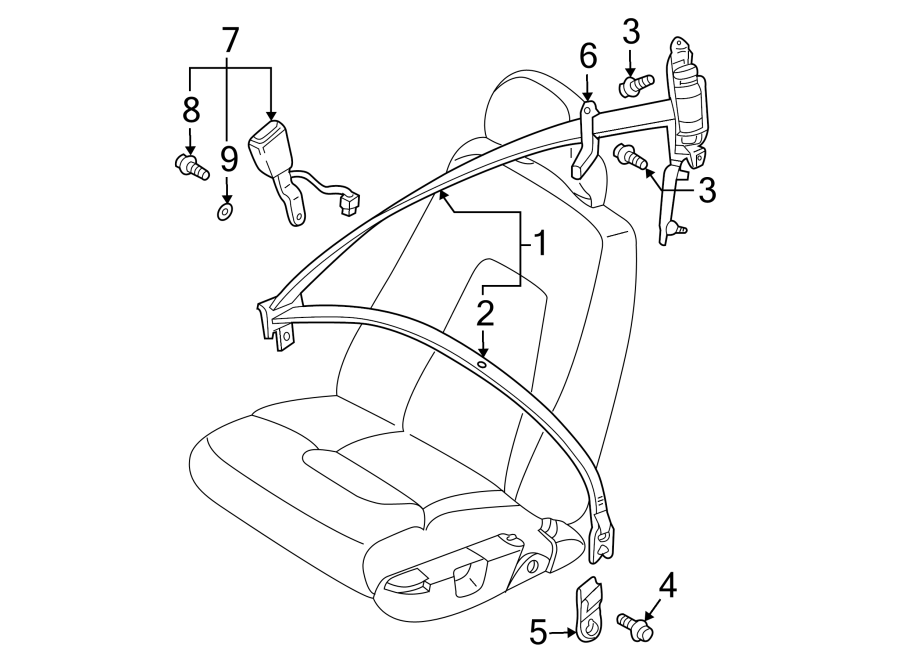 7RESTRAINT SYSTEMS. FRONT SEAT BELTS.https://images.simplepart.com/images/parts/motor/fullsize/9715700.png