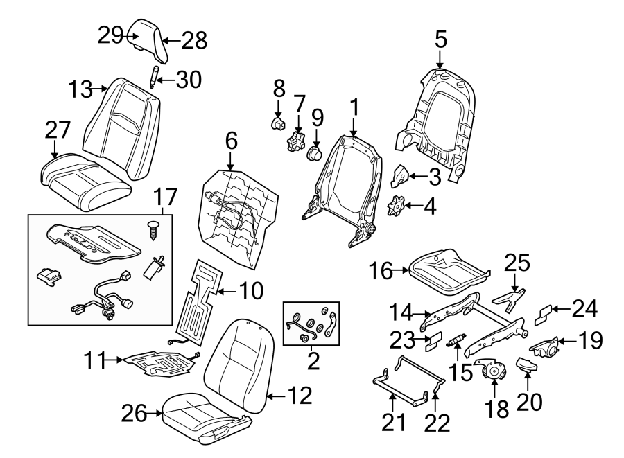 21SEATS & TRACKS. FRONT SEAT COMPONENTS.https://images.simplepart.com/images/parts/motor/fullsize/9715712.png