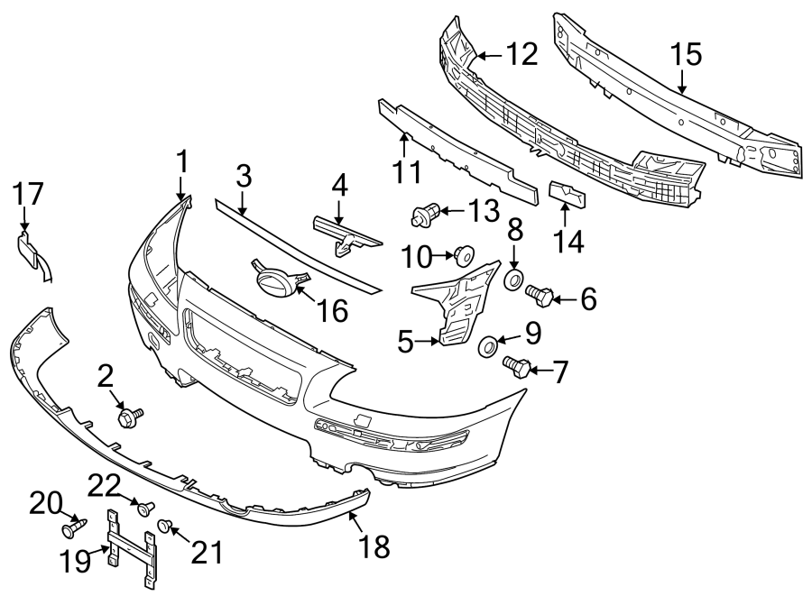 22FRONT BUMPER & GRILLE. BUMPER & COMPONENTS.https://images.simplepart.com/images/parts/motor/fullsize/9715975.png