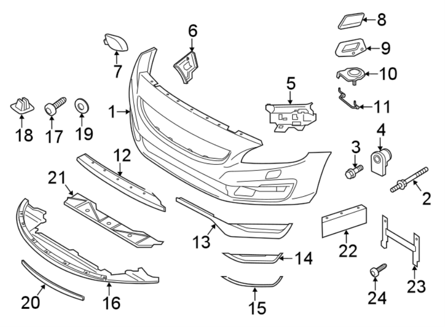 1FRONT BUMPER & GRILLE. BUMPER & COMPONENTS.https://images.simplepart.com/images/parts/motor/fullsize/9716015.png