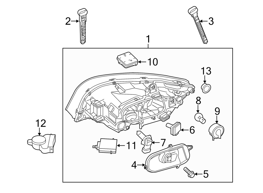 6FRONT LAMPS. HEADLAMP COMPONENTS.https://images.simplepart.com/images/parts/motor/fullsize/9716027.png