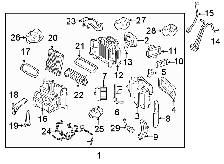 24AIR CONDITIONER & HEATER. EVAPORATOR & HEATER COMPONENTS.https://images.simplepart.com/images/parts/motor/fullsize/9719140.png