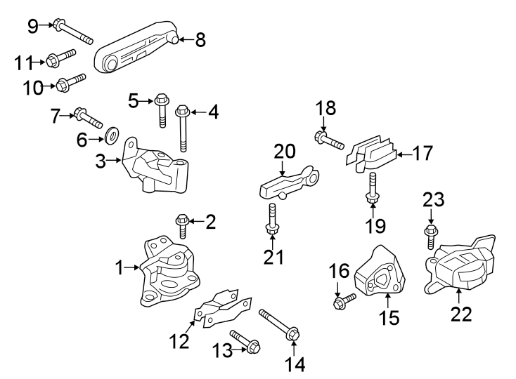 7ENGINE / TRANSAXLE. ENGINE & TRANS MOUNTING.https://images.simplepart.com/images/parts/motor/fullsize/9719305.png