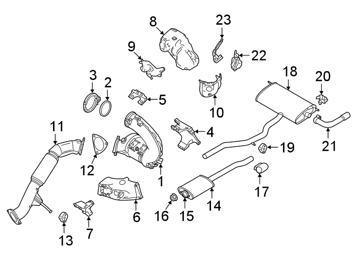 11Exhaust system. Exhaust components.https://images.simplepart.com/images/parts/motor/fullsize/9719357.png