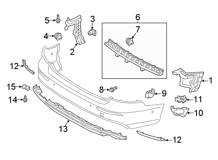 8Rear bumper. Bumper & components.https://images.simplepart.com/images/parts/motor/fullsize/9719895.png