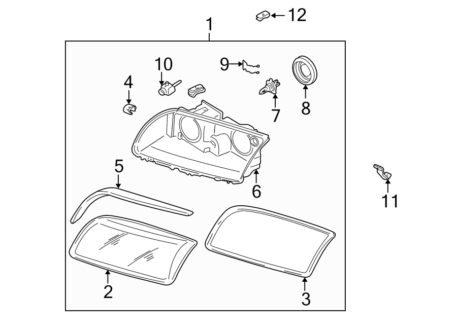 9FRONT LAMPS. HEADLAMP COMPONENTS.https://images.simplepart.com/images/parts/motor/fullsize/9720010.png