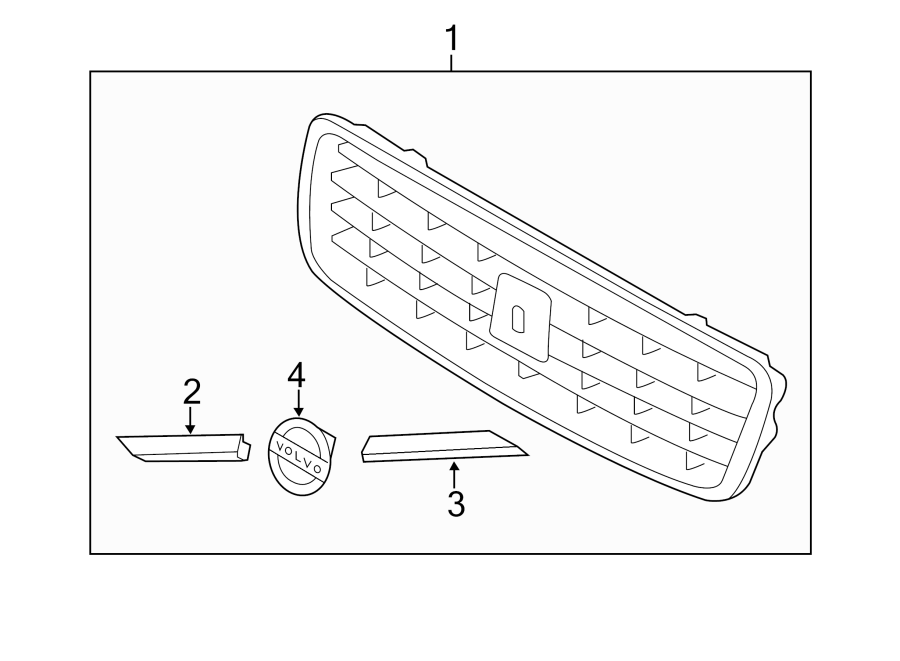 4FRONT BUMPER & GRILLE. GRILLE & COMPONENTS.https://images.simplepart.com/images/parts/motor/fullsize/9721008.png