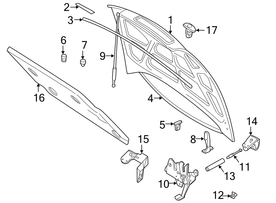 4Hood & grille. Hood & components.https://images.simplepart.com/images/parts/motor/fullsize/9725180.png