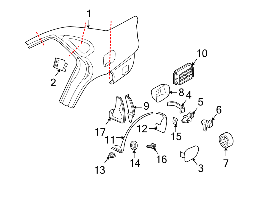 17EXTERIOR TRIM. QUARTER PANEL & COMPONENTS.https://images.simplepart.com/images/parts/motor/fullsize/9725600.png