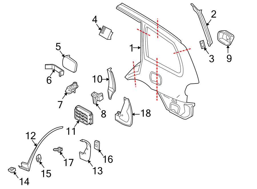 18EXTERIOR TRIM. QUARTER PANEL & COMPONENTS.https://images.simplepart.com/images/parts/motor/fullsize/9725620.png