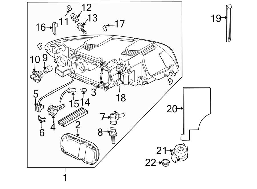 1FRONT LAMPS. HEADLAMP COMPONENTS.https://images.simplepart.com/images/parts/motor/fullsize/9726020.png