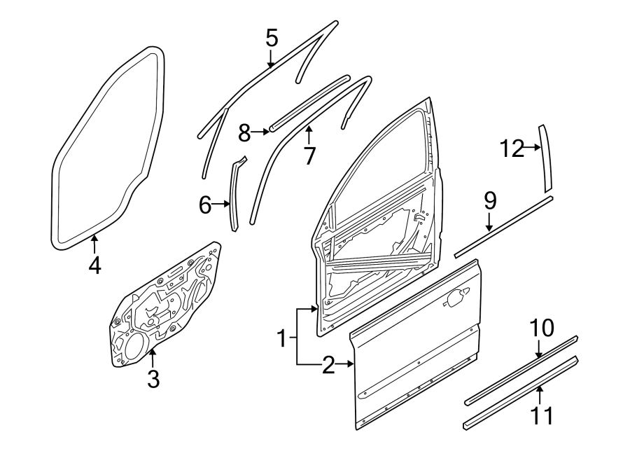 9FRONT DOOR. DOOR & COMPONENTS. EXTERIOR TRIM.https://images.simplepart.com/images/parts/motor/fullsize/9726445.png