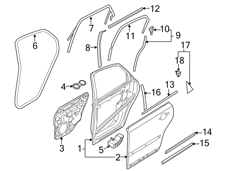 12REAR DOOR. DOOR & COMPONENTS. EXTERIOR TRIM.https://images.simplepart.com/images/parts/motor/fullsize/9726470.png