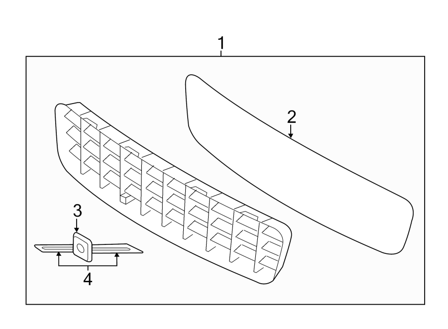 1HOOD & GRILLE. GRILLE & COMPONENTS.https://images.simplepart.com/images/parts/motor/fullsize/9730156.png