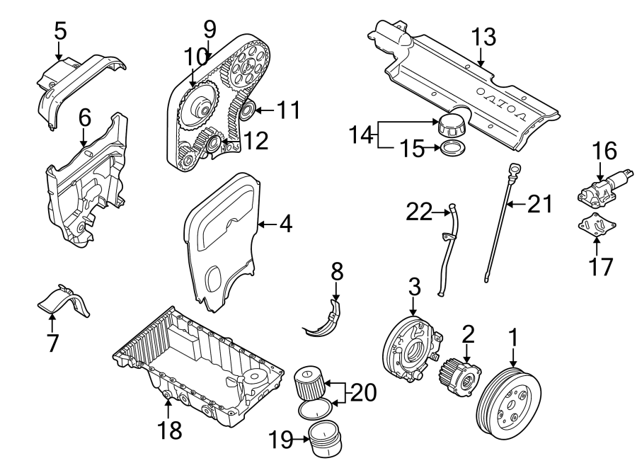 ENGINE / TRANSAXLE. ENGINE PARTS.