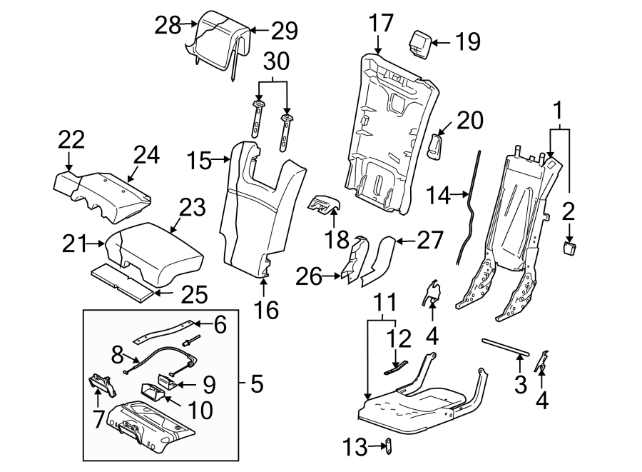 26SEATS & TRACKS. REAR SEAT COMPONENTS.https://images.simplepart.com/images/parts/motor/fullsize/9730475.png