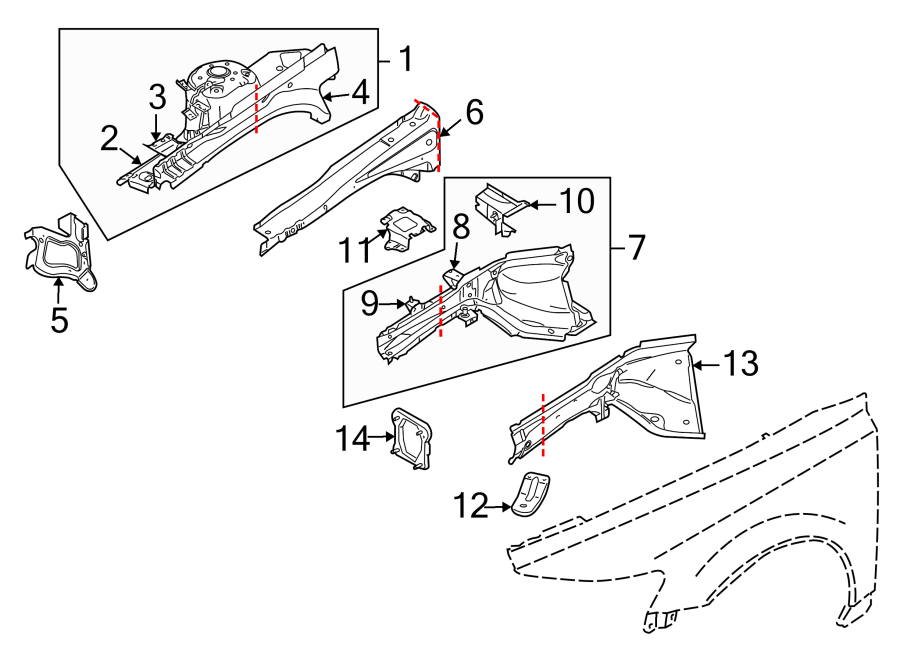 13FENDER. STRUCTURAL COMPONENTS & RAILS.https://images.simplepart.com/images/parts/motor/fullsize/9735090.png