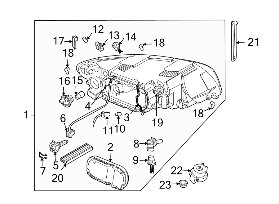 22FRONT LAMPS. HEADLAMP COMPONENTS.https://images.simplepart.com/images/parts/motor/fullsize/9741020.png