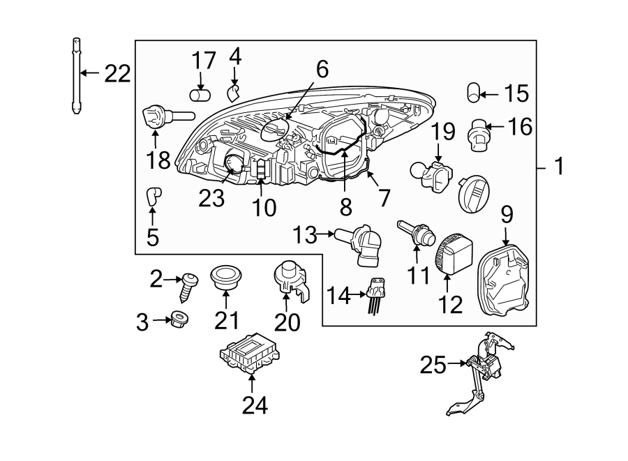 25FRONT LAMPS. HEADLAMP COMPONENTS.https://images.simplepart.com/images/parts/motor/fullsize/9741027.png