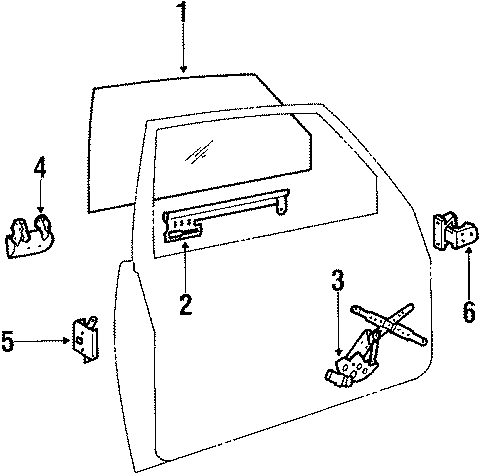 6FRONT DOOR. GLASS & HARDWARE.https://images.simplepart.com/images/parts/motor/fullsize/974106.png