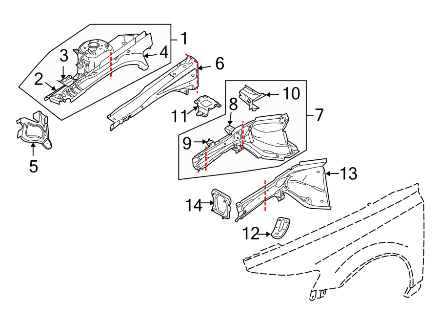 13FENDER. STRUCTURAL COMPONENTS & RAILS.https://images.simplepart.com/images/parts/motor/fullsize/9741090.png