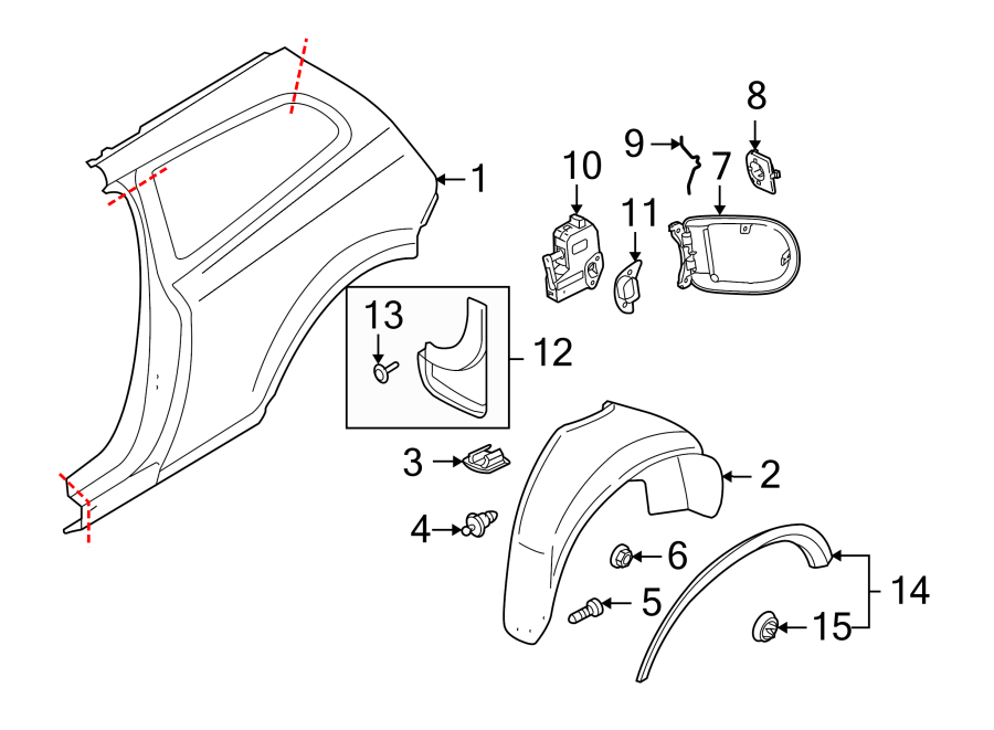 1Exterior trim. Quarter panel & components.https://images.simplepart.com/images/parts/motor/fullsize/9741425.png