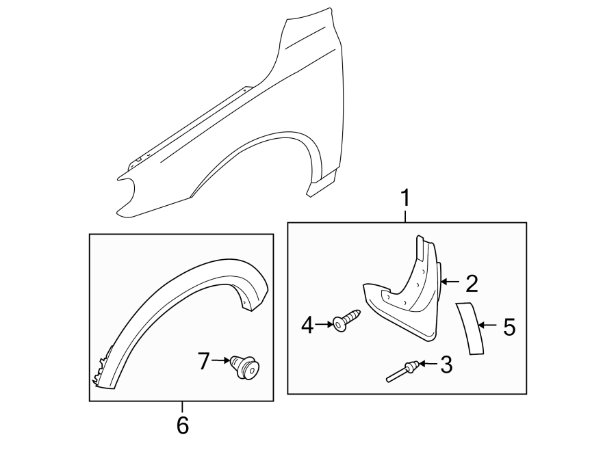 3Fender. Steering gear & linkage. Exterior trim.https://images.simplepart.com/images/parts/motor/fullsize/9755105.png