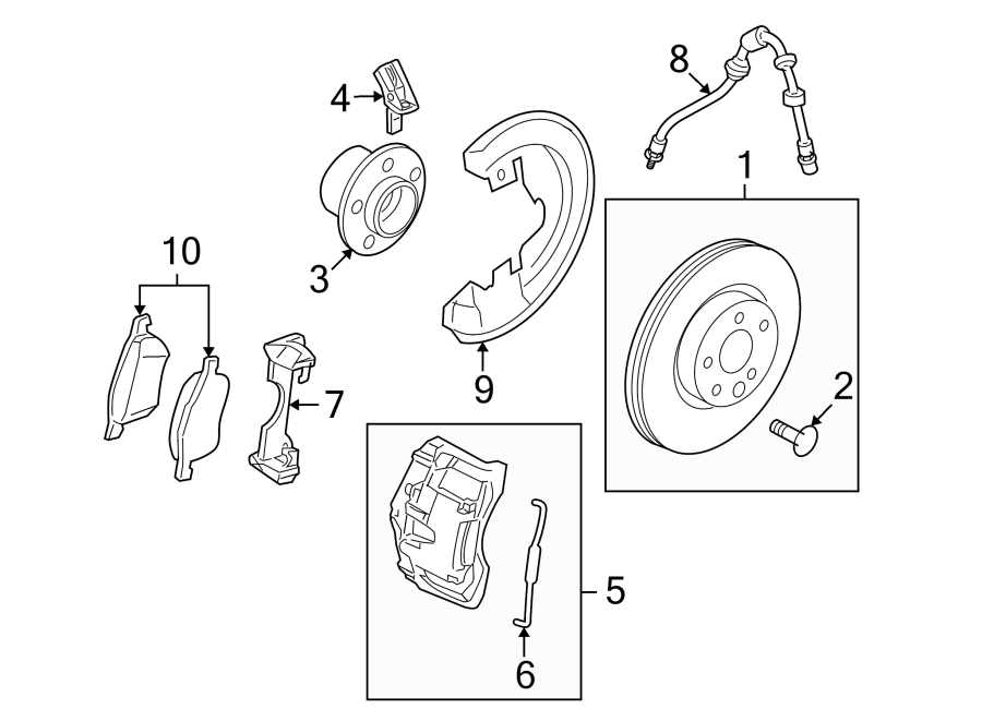 FRONT SUSPENSION. BRAKE COMPONENTS.