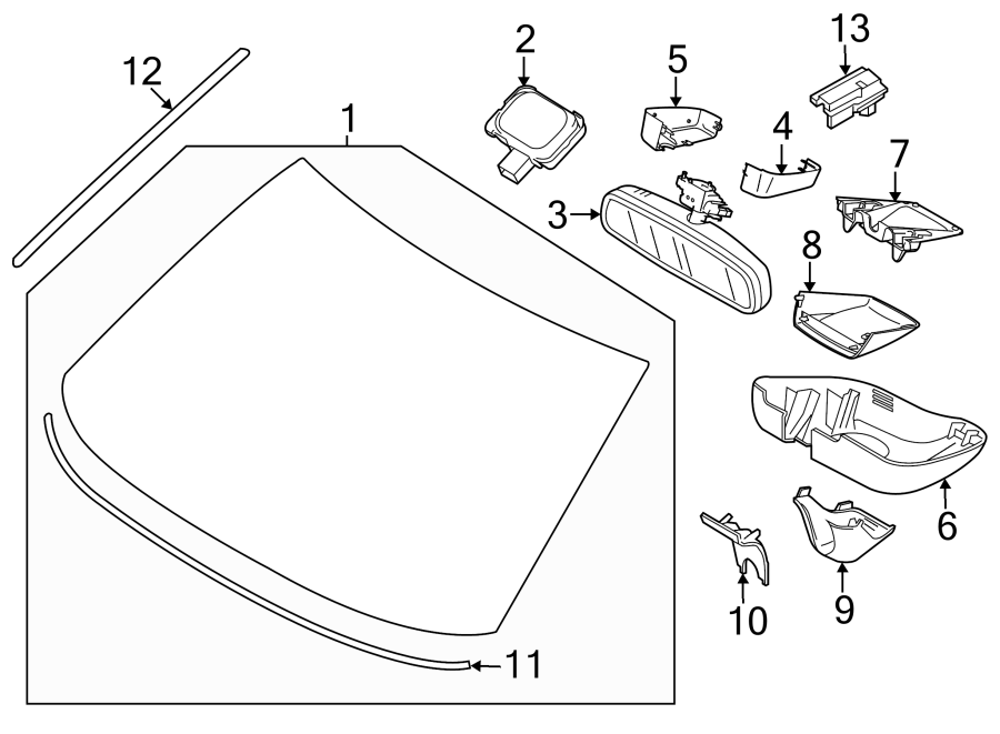 9WINDSHIELD. GLASS. REVEAL MOLDINGS.https://images.simplepart.com/images/parts/motor/fullsize/9755290.png