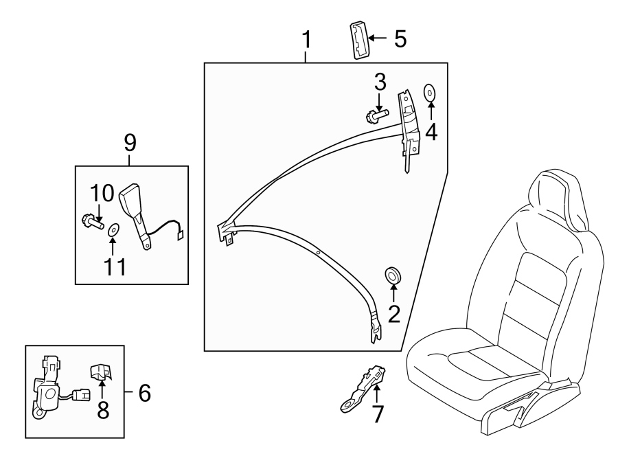 10RESTRAINT SYSTEMS. FRONT SEAT BELTS.https://images.simplepart.com/images/parts/motor/fullsize/9755360.png