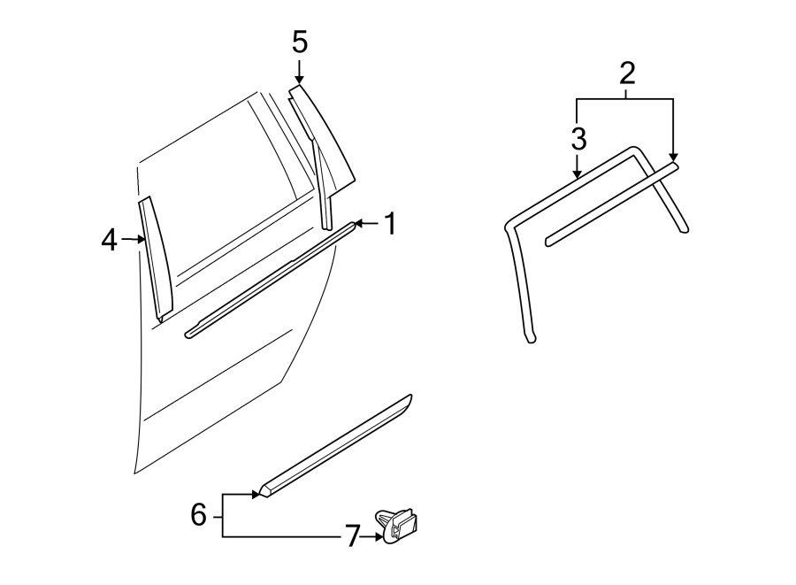 3REAR DOOR. EXTERIOR TRIM.https://images.simplepart.com/images/parts/motor/fullsize/9760510.png