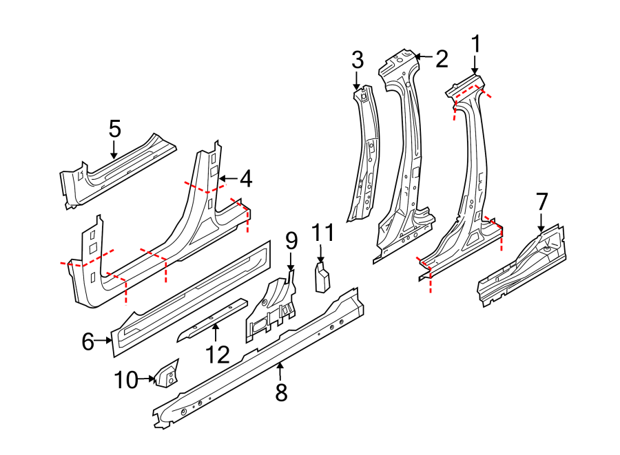 6PILLARS. ROCKER & FLOOR. CENTER PILLAR & ROCKER.https://images.simplepart.com/images/parts/motor/fullsize/9765440.png