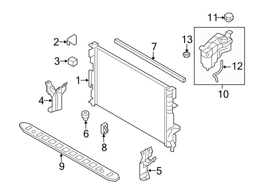 8Radiator & components.https://images.simplepart.com/images/parts/motor/fullsize/9765710.png