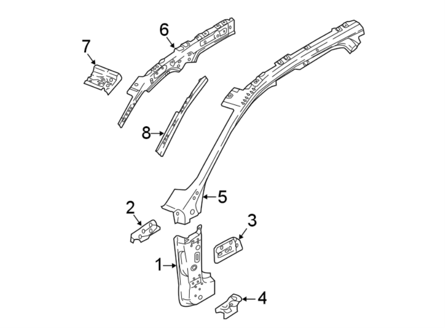 5PILLARS. ROCKER & FLOOR. HINGE PILLAR.https://images.simplepart.com/images/parts/motor/fullsize/9767582.png